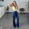 PANTALON CAMPANA AZUL MEDIO VIBRANT